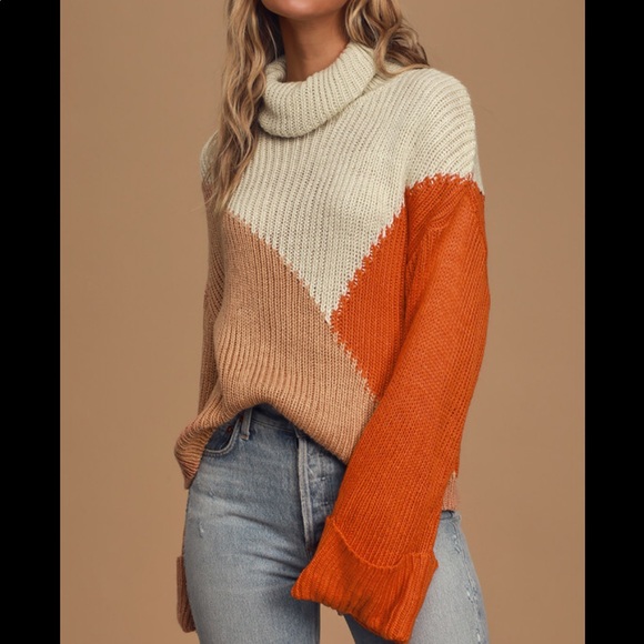 MINKPINK Sweaters - Mink Pink color Block turtleneck